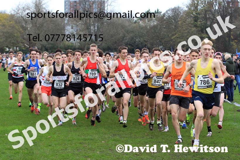 Mens Under-17s, 2022 British Athletics Cross Challenge, Sefton Park, Liverpool.  Photo: David T. Hewitson/Sports for All Pics